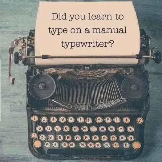 Lessons Learned Typewriter Do you learn to type on a manual typewriter??