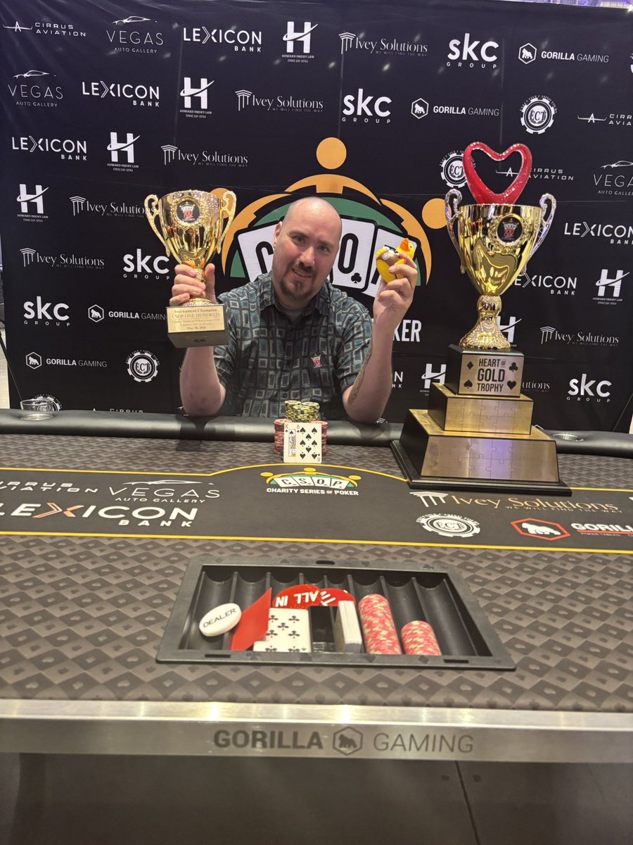 PokerNews's tweet photo. Dale Cleary Wins CSOP 💯 @MattStoutPoker @TheCSOP https://t.co/VD0EV6LroA