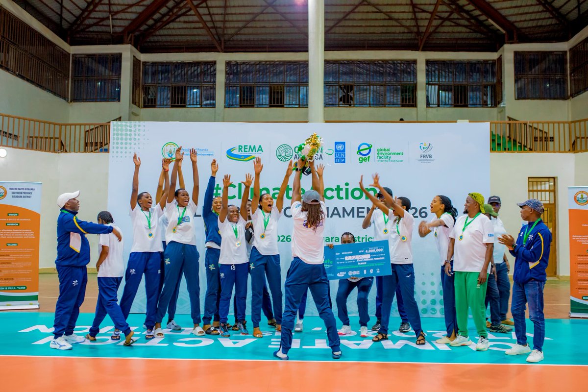 REMA_Rwanda's tweet photo. The #ClimateAction Volleyball Tournament ended on a high note! Congratulations to Police VC for winning the men’s category and RRA VC for winning the women’s category. 

It was a great opportunity to enjoy the spirit of sport while reaffirming our commitment to #ClimateAction. https://t.co/QmyMqQjys8
