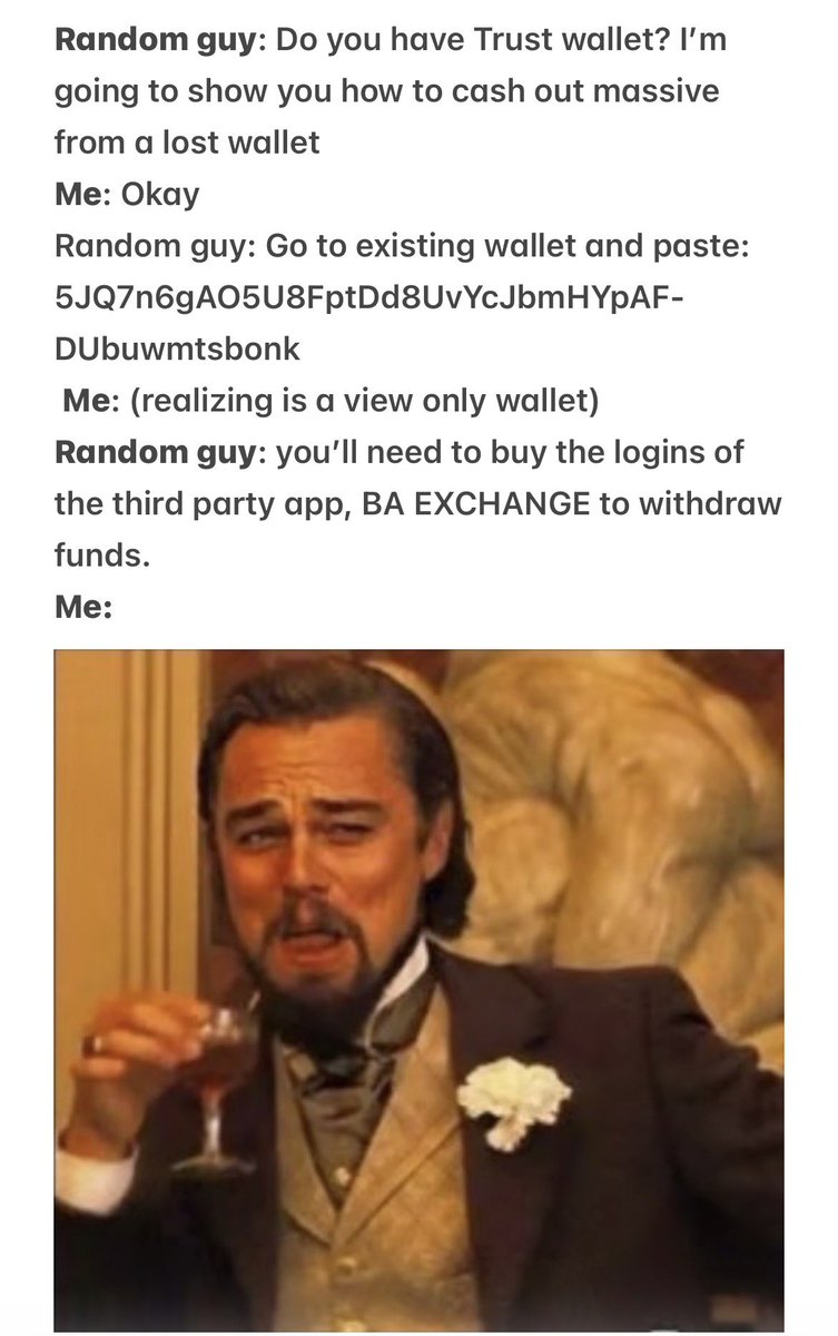 web3explorerxx's tweet photo. The trust wallet glitch 😂 https://t.co/FhjFjIl8LY
