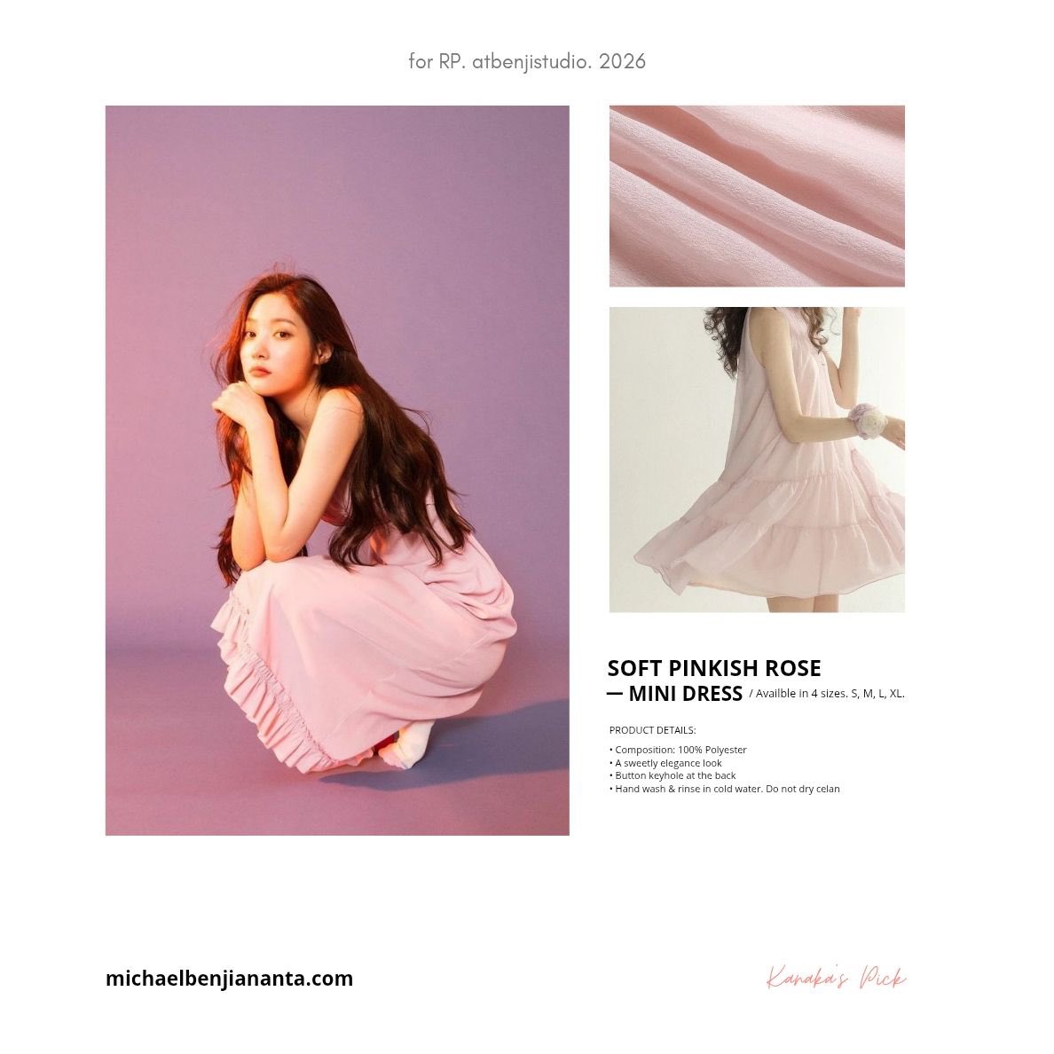 notxpoisoned's tweet photo. ️️

📸 instagram/ 𝗮𝘁𝗯𝗲𝗻𝗷𝗶𝘀𝘁𝘂𝗱𝗶𝗼

CATALOGUE 01:
Soft Pinkish Rose Mini Dress

A sweetly elegant look for your special events. 

shop at
michaelbenjiananta. com

️️ ️ https://t.co/ZRohz4VNmZ