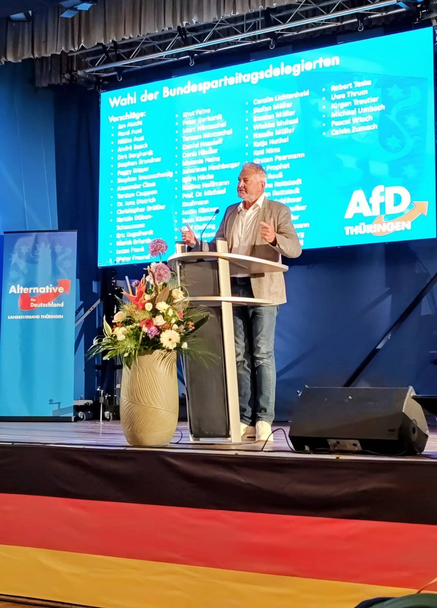 Krell_AfD's tweet photo. Unser Landesparteitag am Samstag in Pfiffelbach mit der Delegiertenwahl zum Bundesparteitag nach Erfurt war ein voller Erfolg! 
Pascal Wloch und ich sind die ersten Nachrücker (Ersatzdelegierte). Danke für die Zustimmung! https://t.co/9CTtHCVQp0