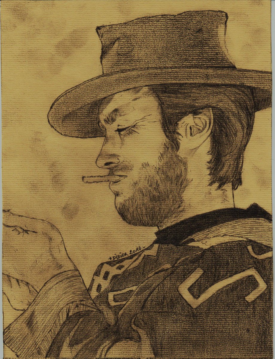 PlouviezDidier's tweet photo. Happy birthday to the great Clint Eastwood...
Drawing from 2016, done with graphite pencil on kraft paper, a5 sizing
#clinteastwood #drawing #handmadedrawing #graphitedrawing #themanwithnoname https://t.co/EZpqtnr9mH