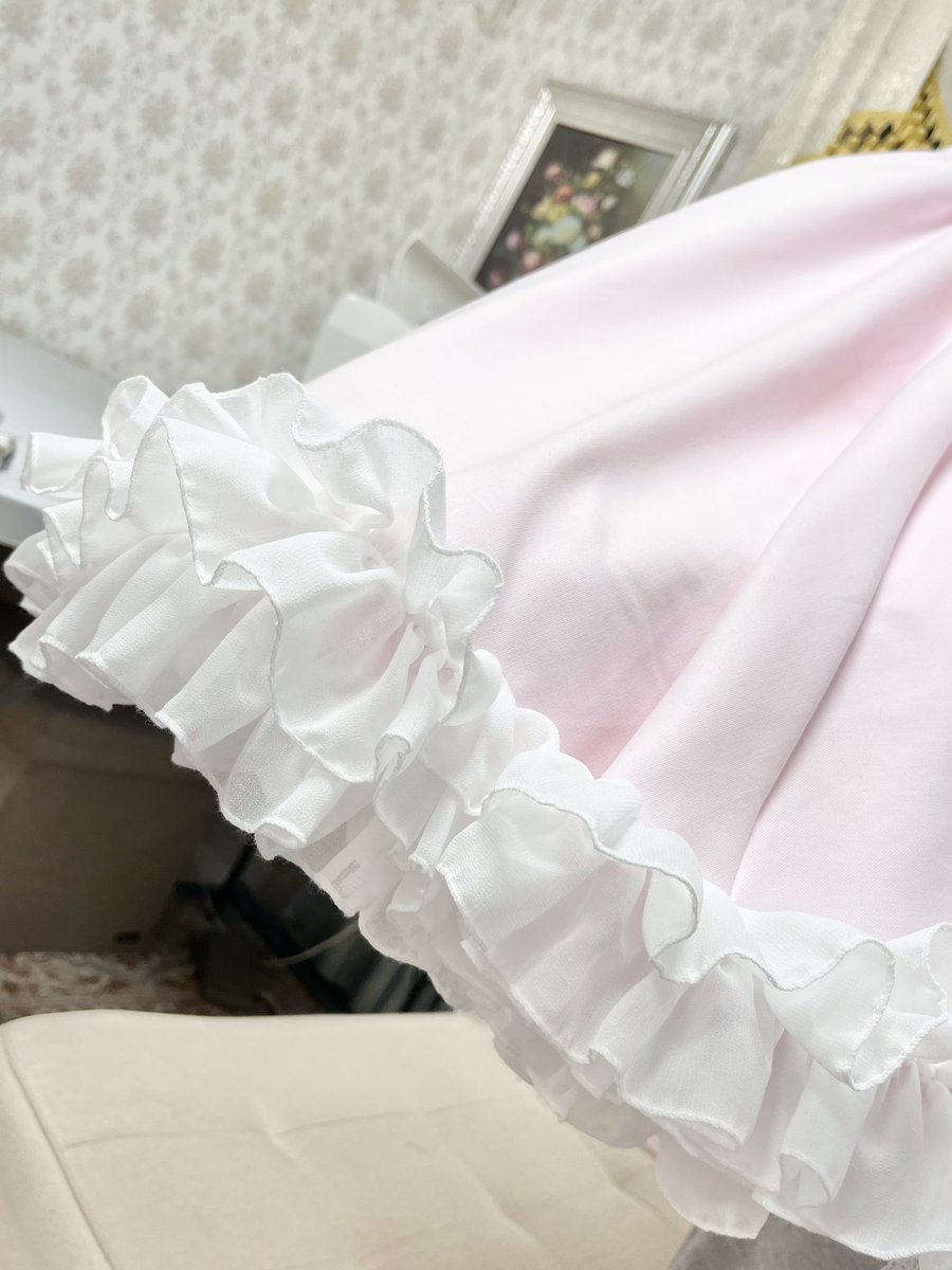 HT_SewingSchool's tweet photo. 裾がフリフリになりました🎀 https://t.co/dogMKzD2zg