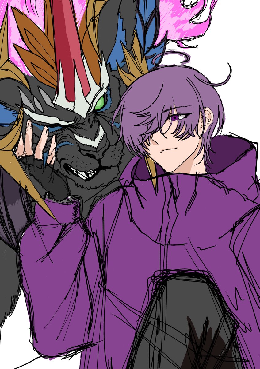 foaxJYTaaRap70r's tweet photo. いつぞやのヴァンガード の落書きに手を出しておりました。
こんなんで良いのだろうか。わかんないけどこれで進めていこう^_^
ミチルさんをメロい感じにかけてたら良いな！
ユニットとの縮尺？ネイルくんは多分もっとデカいですが許してください。
#ヴァンガード https://t.co/UQUIk7gyCT