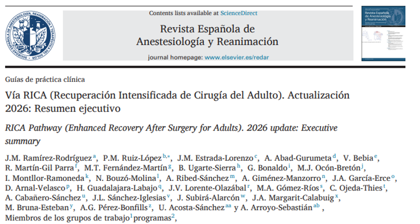 AbadGurumeta's tweet photo. Disponible gratis resumen ejecutivo Via RICA 2026  publicada @_REDAR_ 
https://t.co/AmYxXDjKhW

@aneabadm @mjcolomina @germ_red @sedar_es @javigalvarez @JG_Anestesia @Lorena_Varela_R @MarinaVarelaDu1 @jv_lorente @rosalianavarro_ @AeeqSpain @aecirujanos @GermFTsurgery @JuanVLlau https://t.co/o5rAGMb7lg