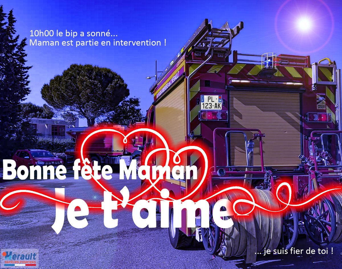 PompiersHerault's tweet photo. #MotherDay|| Vous qui illuminez nos vies merci pour ❤️Votre amour inconditionnel
💪Votre force discrète
🫶Votre présence précieuse 
➡️Recevez toute la reconnaissance, la tendresse &amp; l'admiration que vous méritez 💐

Bonne fête Maman🫶❤️

🚒Pensées pour les mamans qui travaillent https://t.co/HWmIXiXzU0