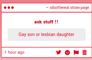 Sibottle's tweet photo. Gay son AND a lesbian daughter. https://t.co/TkCT1W7wVf
