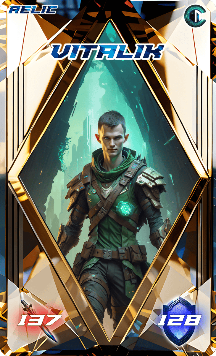 incryptofficial's tweet photo. @VitalikButerin I encourage everyone and their bots to check out #incrypt. RPG demo soon to be released on @EpicGames including a multiplayer TCG card with your own @VitalikButerin NFT that will be playable in game. #INC #nft #TCG https://t.co/OadE1zucX1