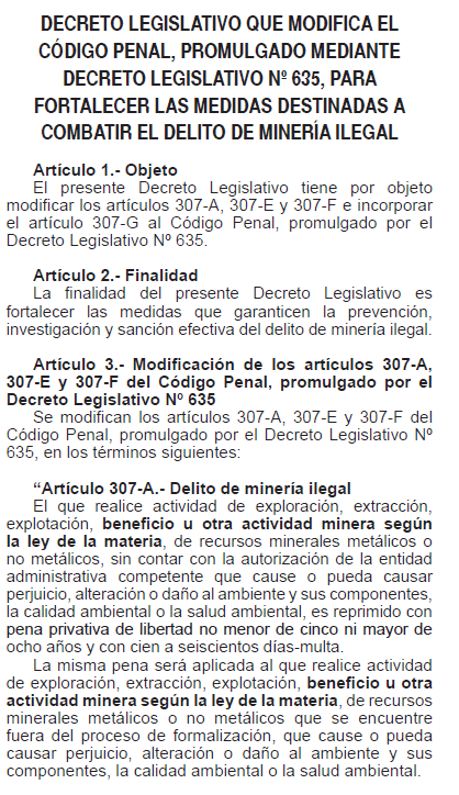 alexandergraphy's tweet photo. La norma —dada en la era José Jerí— permite combatir esta actividad ilegal “en toda la cadena” y, aunque mínima, representa uno de los pocos avances relevantes que se han tenido para afrontar a la minería ilegal, tal como lo explicó @cipenza en un informe anterior. https://t.co/eDsDIPhBTF