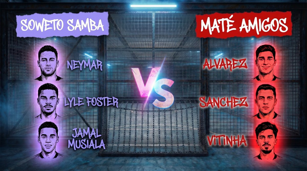 TopMercato's tweet photo. 🔥 Un nouveau choc ce dimanche dans #Lacage

Soweto Samba 🆚 Maté Amigos

Tu es plutôt Neymar ou Vitinha ? 🔴🔵

Viens voter ➡️ https://t.co/0j2U0GQxvb https://t.co/cWomdrpai6