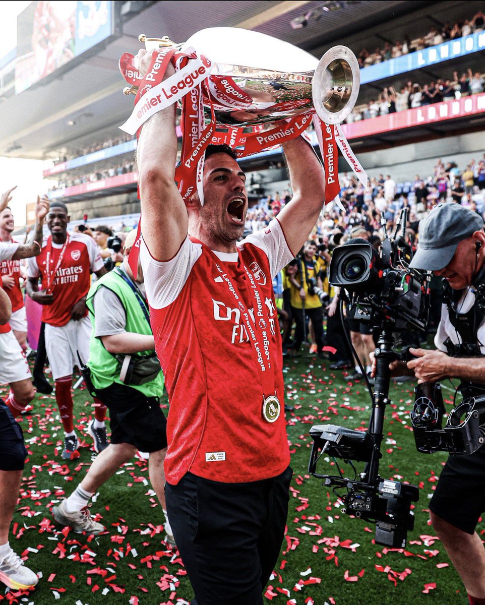 Salibasexual02's tweet photo. Season over. Magnificent, he finally delivered what we wanted and we made real progress in a 63 game season, that in itself is mind blowing.

Won the PL
RU in the CL
RU in the league Cup
QF in the FA Cup 

They’ll try but no one can laugh, they laugh out of fear and we and Arteta have finally arrived at the top table, last night final showed we are at that level now, we aren’t going anywhere, years ago we’d be inferior, now we fought shoulder to shoulder and the best team in the world had to scrape past with pens.

Pep leaving (or being forced out) has opened the door that this club will take the opportunity, Arteta is now the best manager in the league & we have the best owners in the league who will back us to dominate.

Everyone knows it, that’s why they are relieved about last night but everyone also knows what’s about to come, we were a call away at West Ham of being a club completely broken, now we are a club that’s about to dominate, no one will get close for the next 2 years.