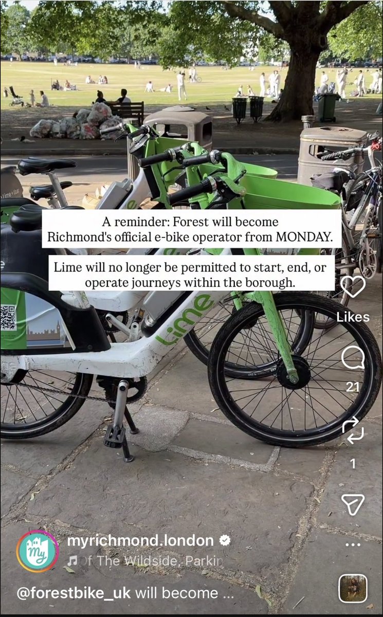 Listen_toLocals's tweet photo. promoting active transport in our local communities is great. creating monopolies to support this is not. Time for a London-wide ebike scheme @willnorman @TfL @MayorofLondon https://t.co/jdY9tOS1VS