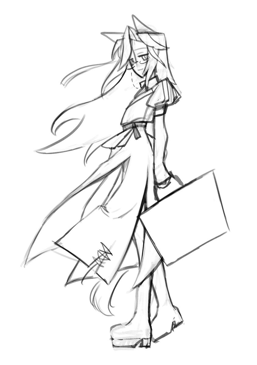 Fuduki_398's tweet photo. ドリジャ　下描き https://t.co/5WqVymsLue