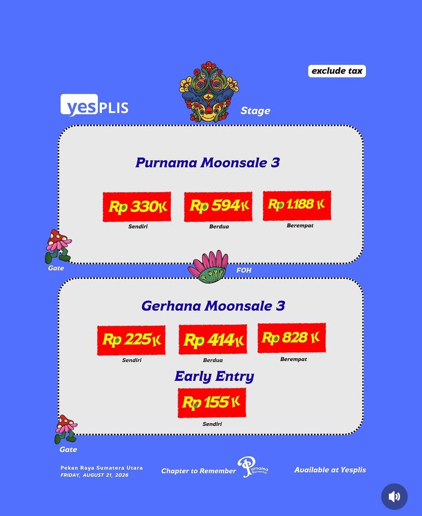 chicagobyrose's tweet photo. Ada yang mau beli tiket purnama bersantai medan tanggal 21 agustus bareng aku nggak ya? (Line up: reality club, nadin amizah, perunggu, juicy luicy and more tba) aku sendiri dan mau ambil di purnama! Siapa tau ada yg mau bareng bisa berdua/berempat lebih murah ;) https://t.co/LRvcP2hFY2