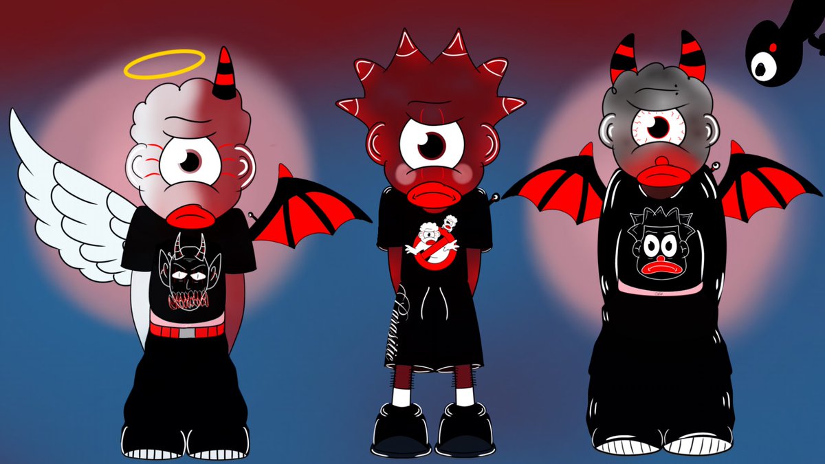 Ashyheartt's tweet photo. Drew my characters wearing my merch, it’s  like a mini drawn shoot 🤣✌🏿#art #drawing https://t.co/bRjGV7r6sj