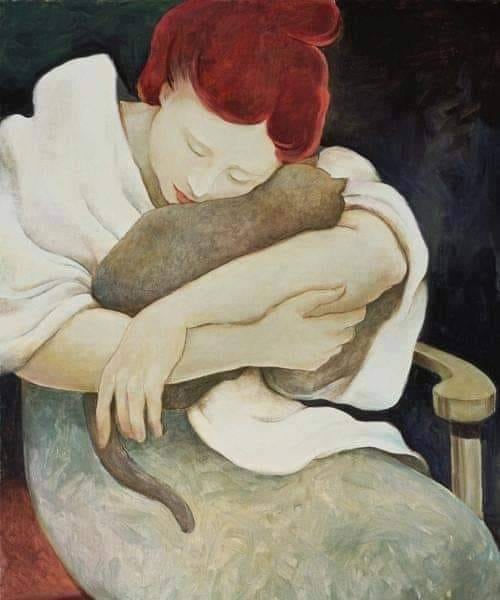 MenschOhneMusil's tweet photo. Woman with Red Hair, Sandra Bierman. https://t.co/48GjJjQ9TP