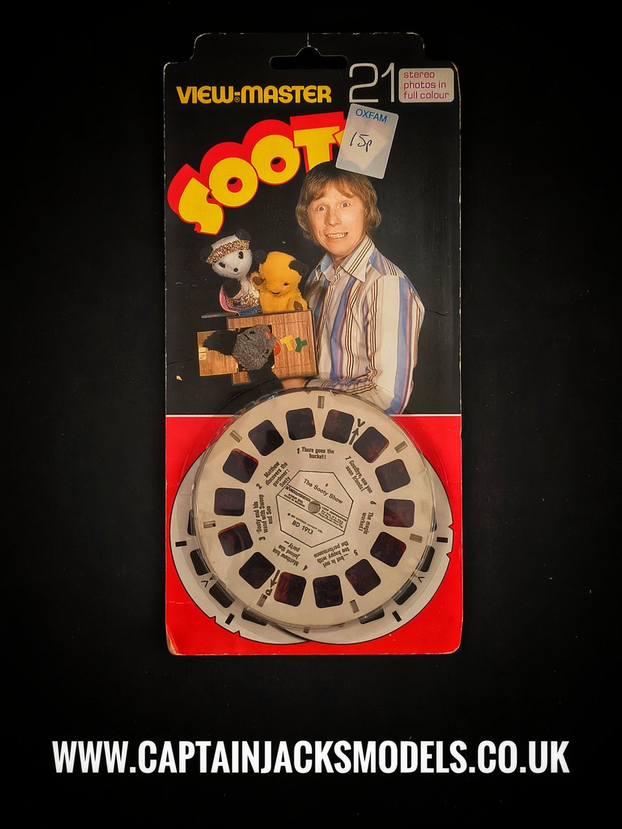 CaptainJModels's tweet photo. View Master Vintage Sooty Show Three Reel Set
Classic View Master reel set in superb carded condition.
https://t.co/mJk3sOQux0

#viewmaster #retrotoys #vintagetoys #1980s #80snostalgia #70stoys #1970s #captainjacksmodels https://t.co/UgDFdTTWAT