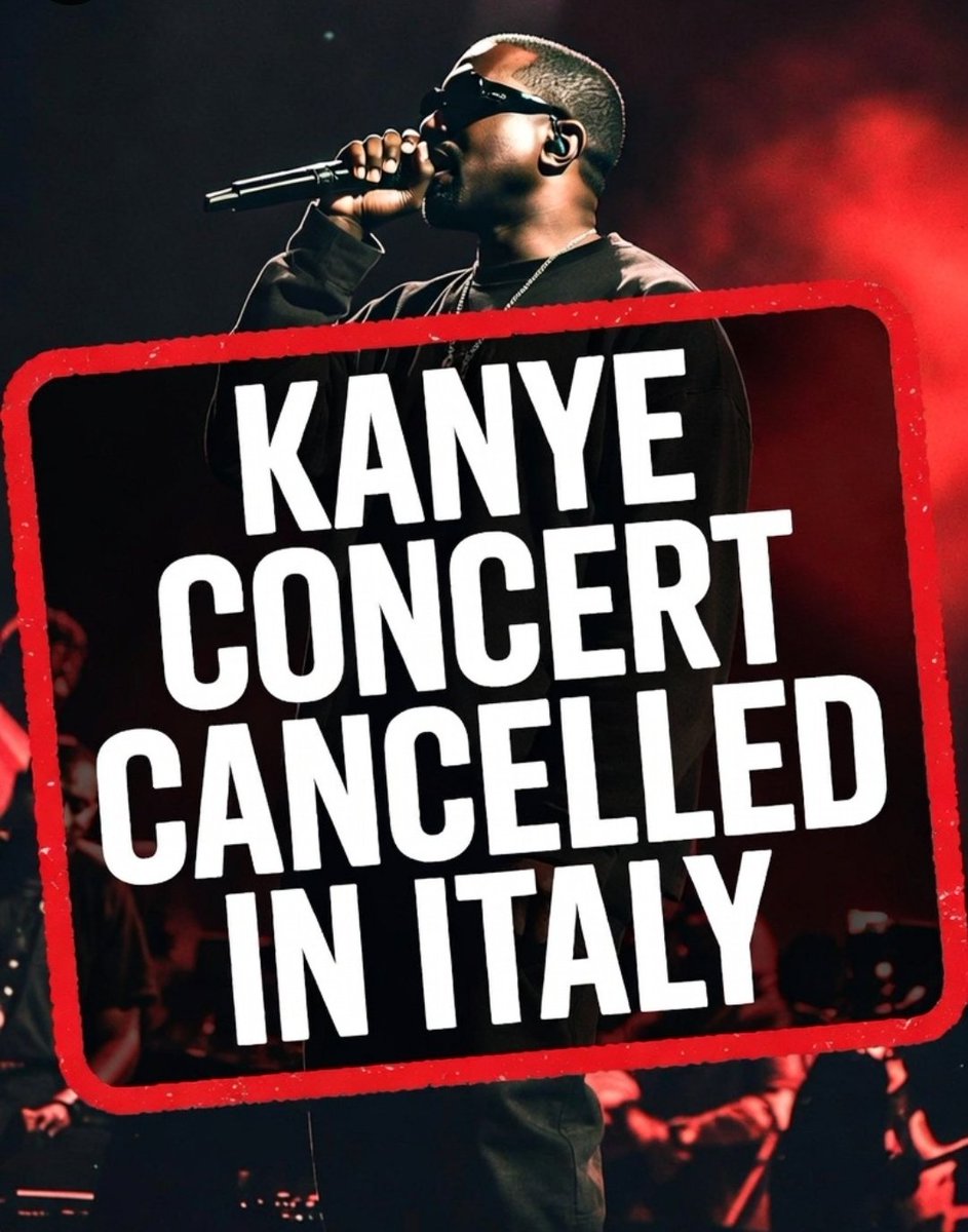Tashoutandabout's tweet photo. Ye's upcoming show has reportedly been cancelled in Italy over safety concerns which is BS. If that was the real reason, they would have never allowed it in the first place. The reality is that politician Calenda filed a parliamentary inquiry after being pressured by we know who https://t.co/yG3H9ULk0R