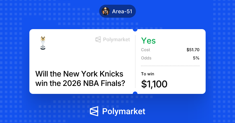 Ksprty's tweet photo. More than 50 years after their last NBA title, do the Knicks have what it takes to beat this surprising Spurs team? Or is now the right time for me to sell my position? @PolymarketSport https://t.co/3WIpunaTLR