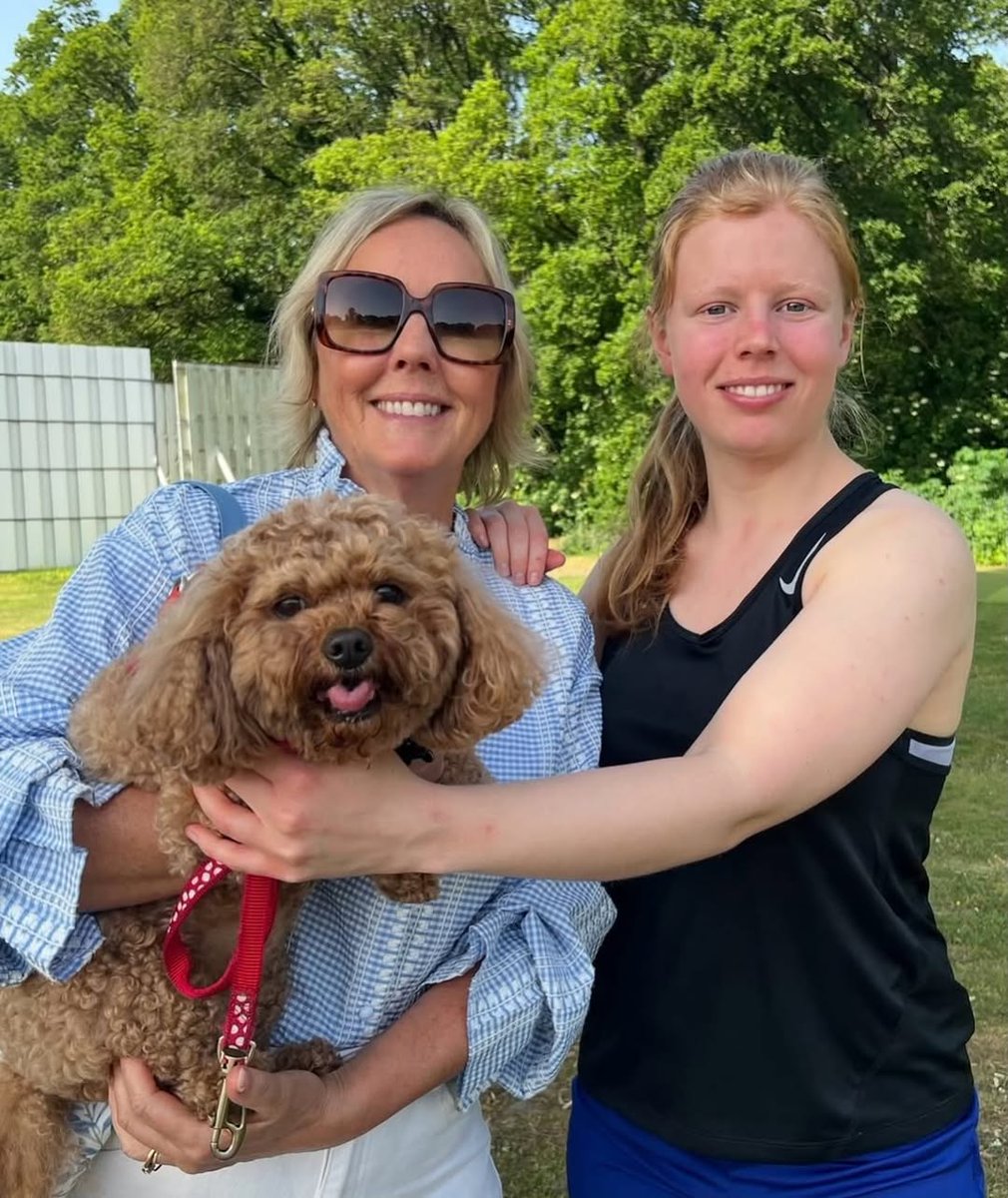 MEmployAble's tweet photo. We absolutely LOVE this photo of the wonderful @Shirliekemp alongside our graduated intern Esme O'Connel, and of course, the real star of the show… the adorable Geebee the Cavapoochon🐶✨

Captured while filming something special with Shirlie recently 🥰

#MissionEmployAble https://t.co/Zk3kloJepV