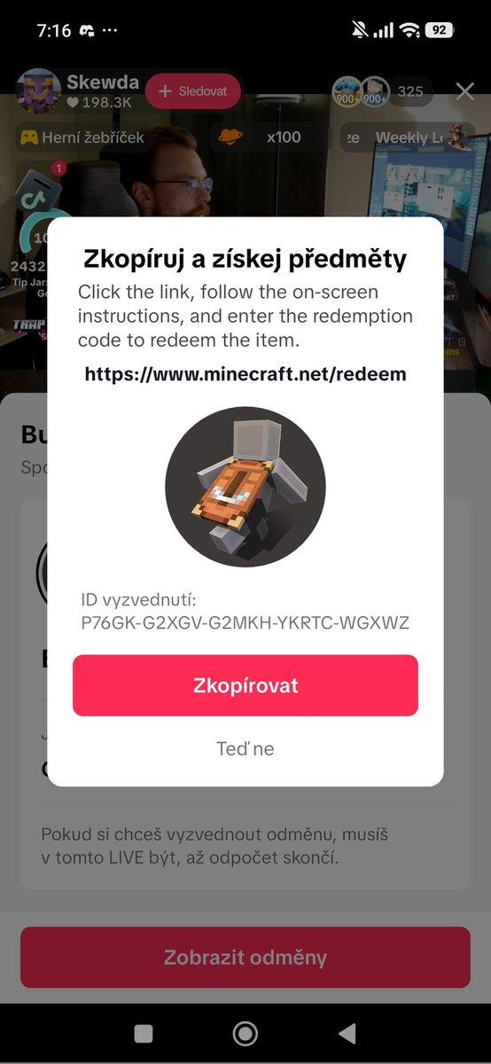 BlueCzKitsune's tweet photo. Other codes for Minecraft
D4DC4-XYPMW-HQW7V-T2JH3-J62JZ
#Minecraft #MinecraftDrop #TikTokCodes https://t.co/8QJshXiqFF