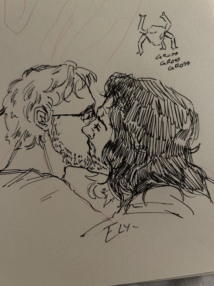 elysdead_'s tweet photo. Had to go out today but I brought my sketch book so I could draw them 😭 #bloodymary https://t.co/QWbemw8xLY