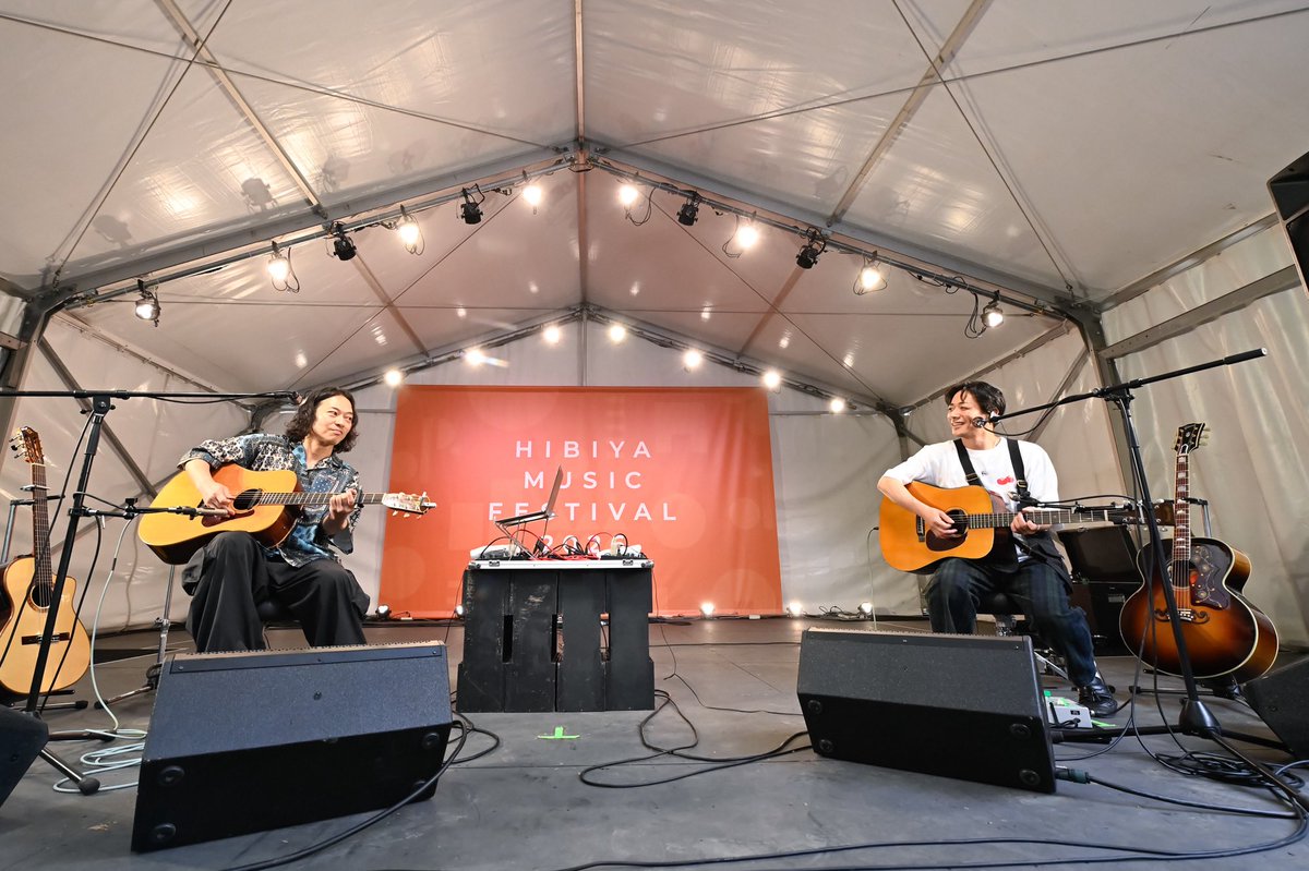 hibiyamusicfes's tweet photo. HIDAMARIには、旧知の仲である #山田将司（THE BACK HORN）と #村松拓（Nothing's Carved In Stone）がバンドの垣根を越えて結成したユニット「#とまとくらぶ」が登場⚡️

#日比谷音楽祭2026
#みんなでつくる音楽祭 https://t.co/nxVsnRXLYC