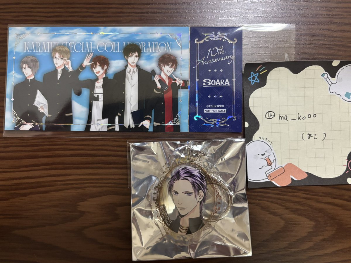 ma__ko00's tweet photo. 【交換】ツキプロ SQ ALIVE カラ鉄 カラオケの鉄人 コラボ 

譲:チャーム、志季(現在)
　チケット、SOARA(10年前)

求:チャーム、里津花(現在)
　チケット、SolidS(10年前)

郵送にて交換希望。
検索からもお気軽にお声掛けください。 https://t.co/DiPQNixd0I