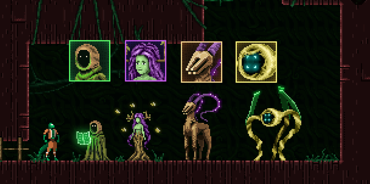 EarlySunGames's tweet photo. NPCs from planet Sera.

#pixelart #indiegame https://t.co/w0psFdDEuC