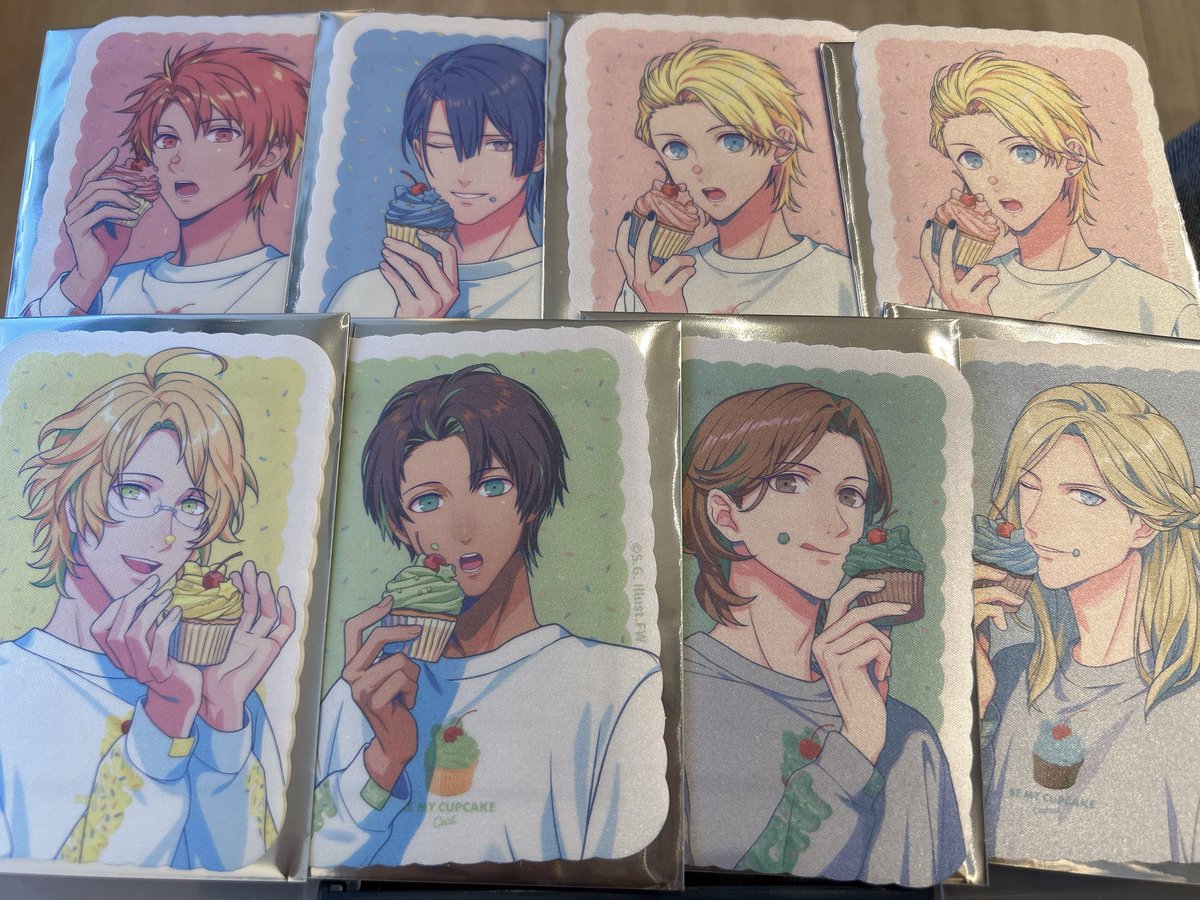 mmm_goods's tweet photo. 【交換】
うたプリ/BGS/BE MY CUPCAKE/サテンステッカー/特典ブロマイド

譲→音也 真斗 那月 翔 セシル 嶺二 藍 カミュ

求→蘭丸>>>トキヤ

ただいまなんば手渡し可能です。後日大阪手渡し又は郵送になります。気軽にリプください！ https://t.co/wrM1JinpGI