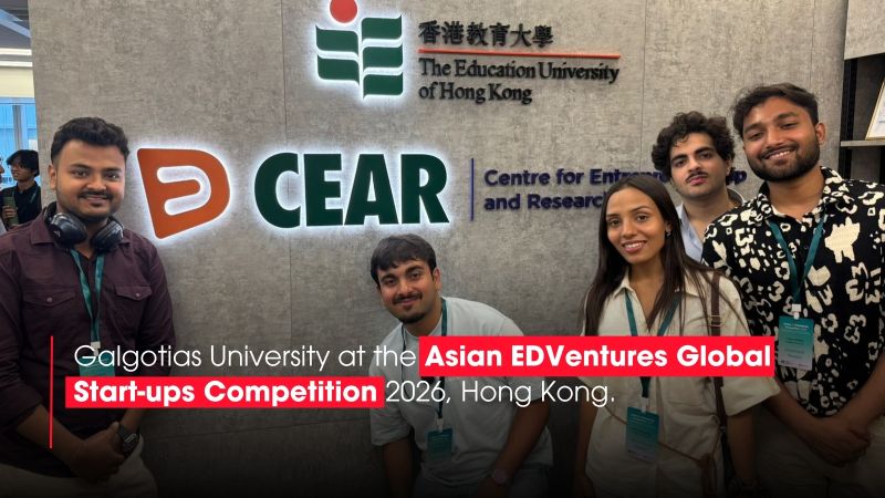 SCSE_GU's tweet photo. 🌍🚀 Proud Moment for SCSE!

Student teams from Galgotias University are representing India at the Global EDVentures Startup Competition 2026 in Hong Kong, showcasing innovative EdTech solutions aligned with SDG 4: Quality Education.
Congratulations to all participants. https://t.co/zLq80DGRJb