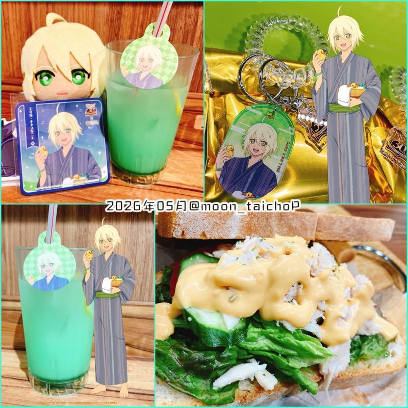moon_taichoP's tweet photo. 「テイルズオブ×RAKU CAFE」行ってきました！テイルズ好きな人が集まるカフェ、久々の感覚で嬉し楽しかったー！サンドイッチ、パンザクザク美味しくてニコニコです。そもそもイラストが素敵可愛いのだけど、グッズデザインも可愛い！ARフォトフレームも装飾も嬉しい。開催ありがとうございます！！ https://t.co/tTKXg5MJh0