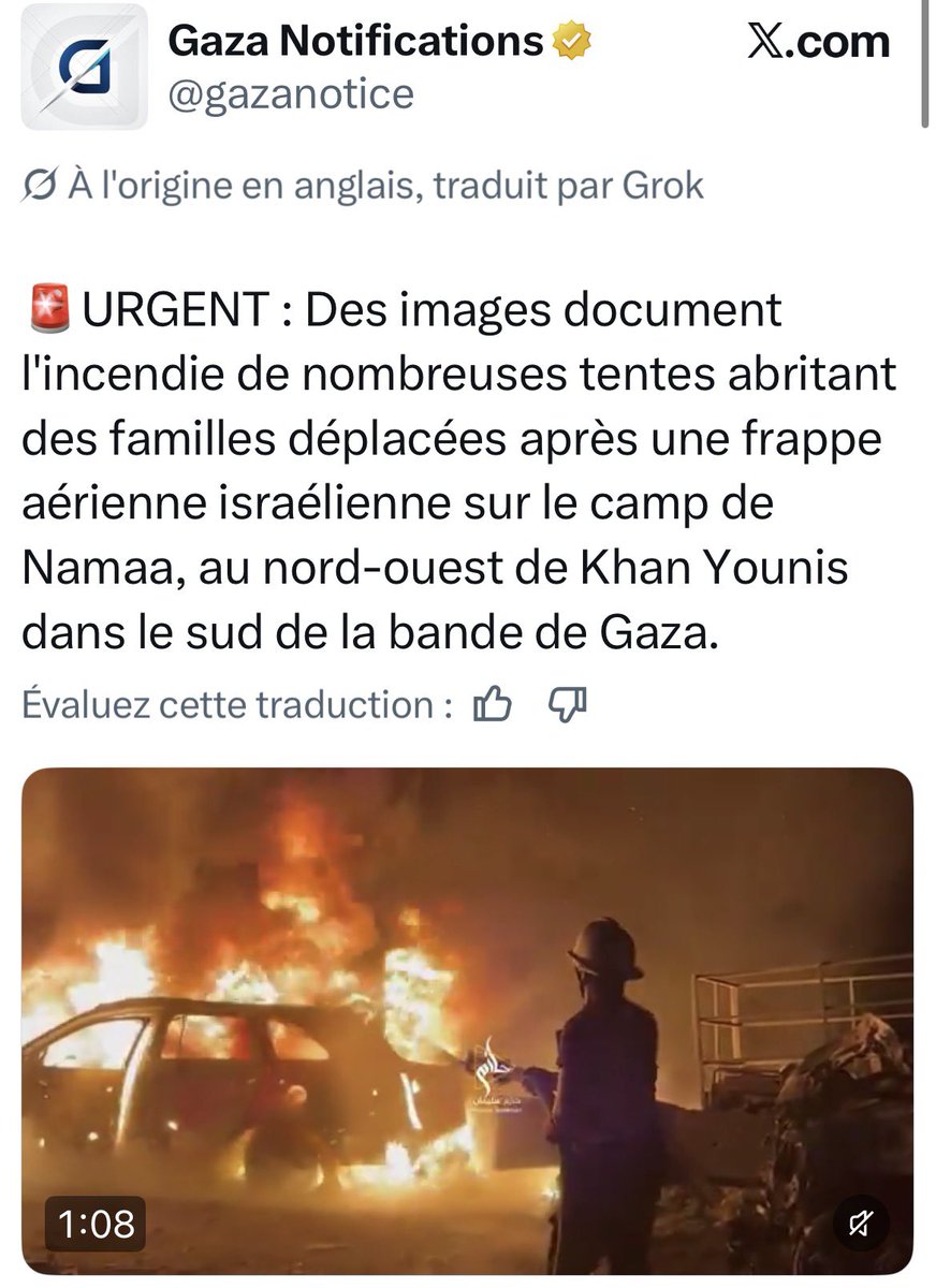 ADM_Action's tweet photo. 🔴COMMUNIQUÉ ADM
Gaza, Liban, Flottille : l’impunité doit cesser

Ce qui se passe aujourd’hui à Gaza et au Liban n’est pas une guerre. C’est une destruction méthodique de populations civiles sous couvert d’impunité internationale.

À Gaza, un prétendu cessez-le-feu est en vigueur. Pourtant les bombardements continuent. Le Dr Jamal Abu Aoun, chef du département d’anesthésie de l’hôpital Yafa, a été assassiné par une frappe de drone près de Deir al-Balah. Des civils ont été blessés dans la même attaque. Pendant ce temps, les autorités israéliennes annoncent vouloir prendre le contrôle de 70% du territoire gazaoui. Gaza a été renvoyée à l’âge de pierre — ses infrastructures détruites, son système de santé décimé, son aide humanitaire bloquée. Ce n’est pas un cessez-le-feu. C’est une asphyxie organisée.

Au Liban, les frappes ont repris. Des convois civils sont visés. L’espace humanitaire se réduit chaque jour davantage. La population du Sud du Liban subit une nouvelle escalade alors que la région est déjà à saturation.

Concernant la flottille humanitaire, ADM rappelle que des ressortissants étrangers, dont des ressortissants français, ont rapporté à leur retour des actes de torture, de viol et d’exactions commis par des membres des forces israéliennes. 

Ces faits doivent  donner  lieu à des sanctions,  un signal doit être envoyé  à ceux qui commettent ces crimes.

ADM exige :

1. L’arrêt immédiat et sans condition des bombardements sur les populations civiles à Gaza et au Liban.

2. L’ouverture immédiate des corridors humanitaires et l’acheminement sans entrave de l’aide à Gaza et au Liban.

3. La protection effective du personnel médical et des infrastructures hospitalières, dont le ciblage délibéré constitue un crime de guerre.

4. Des sanctions ciblées contre l’armée israélienne et les responsables des violations documentées — notamment les actes commis contre des ressortissants étrangers lors de l’interception de la flottille.

5. Le respect du droit international et des résolutions du Conseil de sécurité : aucune annexion, aucun contrôle territorial sur Gaza ne sera légitime.

L’impunité accordée a produit ce que nous voyons aujourd’hui. ADM exige qu’elle cesse. Le droit international doit s’appliquer à tous. 

@UN @antonioguterres @USUN @AmbMikeWaltz @franceonu @UKUN_NewYork @RussiaUN @ChinaUN @FAO @WHO @DrTedros @WFP @UNICEF @OCHA @BahrainUN @ColombiaUN @LiberiaUN @PakistanUN
@araghchi @Chinamission2un @coe @hadjalahbib
@Keir_Starmer @GiorgiaMeloni @MinPres @kishida230 @EmmanuelMacron 
@MofaQatar_EN @TebbouneAmadjid
@hadjalahbib @profbensaul @FranceskAlbs