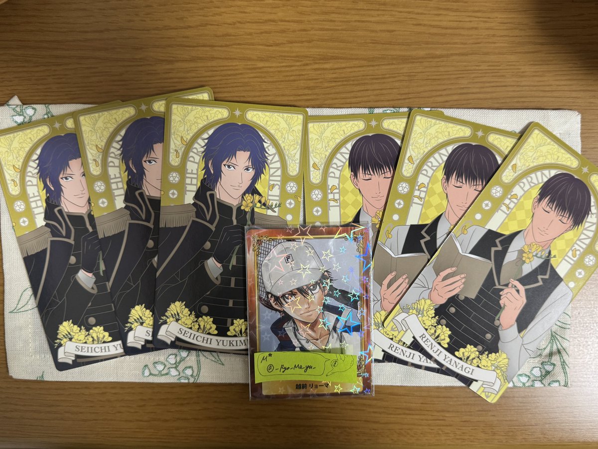 _Ryo_Ma_yu_'s tweet photo. 【譲渡・交換】

新テニスの王子様　テニプリ　庭球浪漫
アルカナ　アルカナカードコレクション

譲　❥日吉、跡部(1)、黒羽、天根、白石、幸村、柳
仁王、真田、切原、種ヶ島(1)
※無記載3

求　❥同種越前リョーマor定価+送料

検索からでもお気軽にお声かけください🌷 https://t.co/X6sis0Zmnv