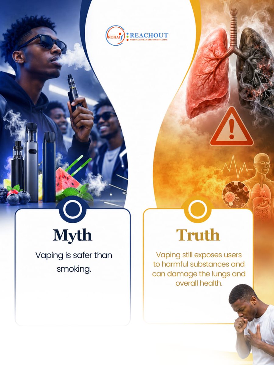 rohai_ng's tweet photo. World No Tobacco Day

Smoking &amp; vaping aren’t “soft life.”
They damage your lungs, heart &amp; mental health.

Say NO 🚫
Choose health ✅

#WorldNoTobaccoDay 
#StopSmoking 
#StopVaping 
#ROHAI 
#DrugAbusePrevention https://t.co/HwESxt1EPw
