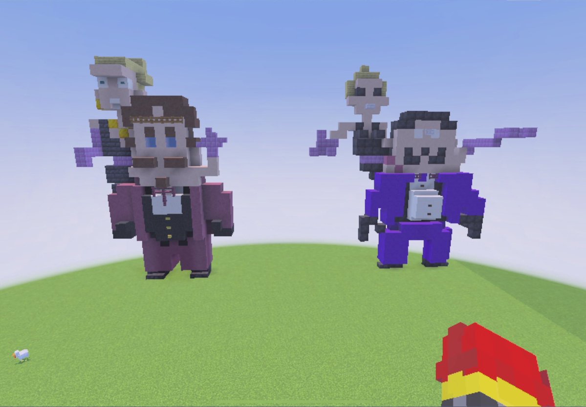 Ticklemaster227's tweet photo. @Teriyaki_Fwip and i conjured the prime assets from memory. Mine on the right, and fwips on the left… Twas so much fun. The C word in replies ig. #OutlastTwt #OutlastTrials https://t.co/o4dbAue7w2