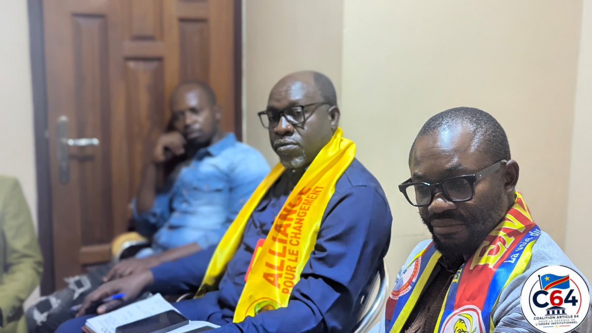 JenovicLubula's tweet photo. COALITION ARTICLE 64 (C64) – HAUT-KATANGA

Une réunion de prise de contact des partis politiques membres de la Coalition Article 64 (C64)*dans la province du Haut-Katanga s’est tenue ce samedi 30 mai 2026 au siège du parti Ensemble pour la République à Lubumbashi. https://t.co/xeXza6M3Ou