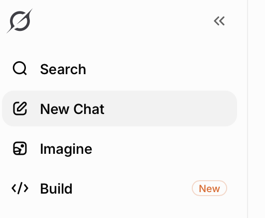 JoshBadert's tweet photo. Thank you for the quick reply!

I only use https://t.co/cX7Zdh0Oeq on desktop. But I only see the four sidebar items in the screenshot.
I'm also on the newest iOS App version.

But yes, love your under the hood commitment. It's nice to see everything coming together with Grok build and so on.
Seeing all of this makes it easier to wait patiently. Just looking forward to a more coherent and powerful UI/UX on top of the stunning, future oriented tech underneath😊