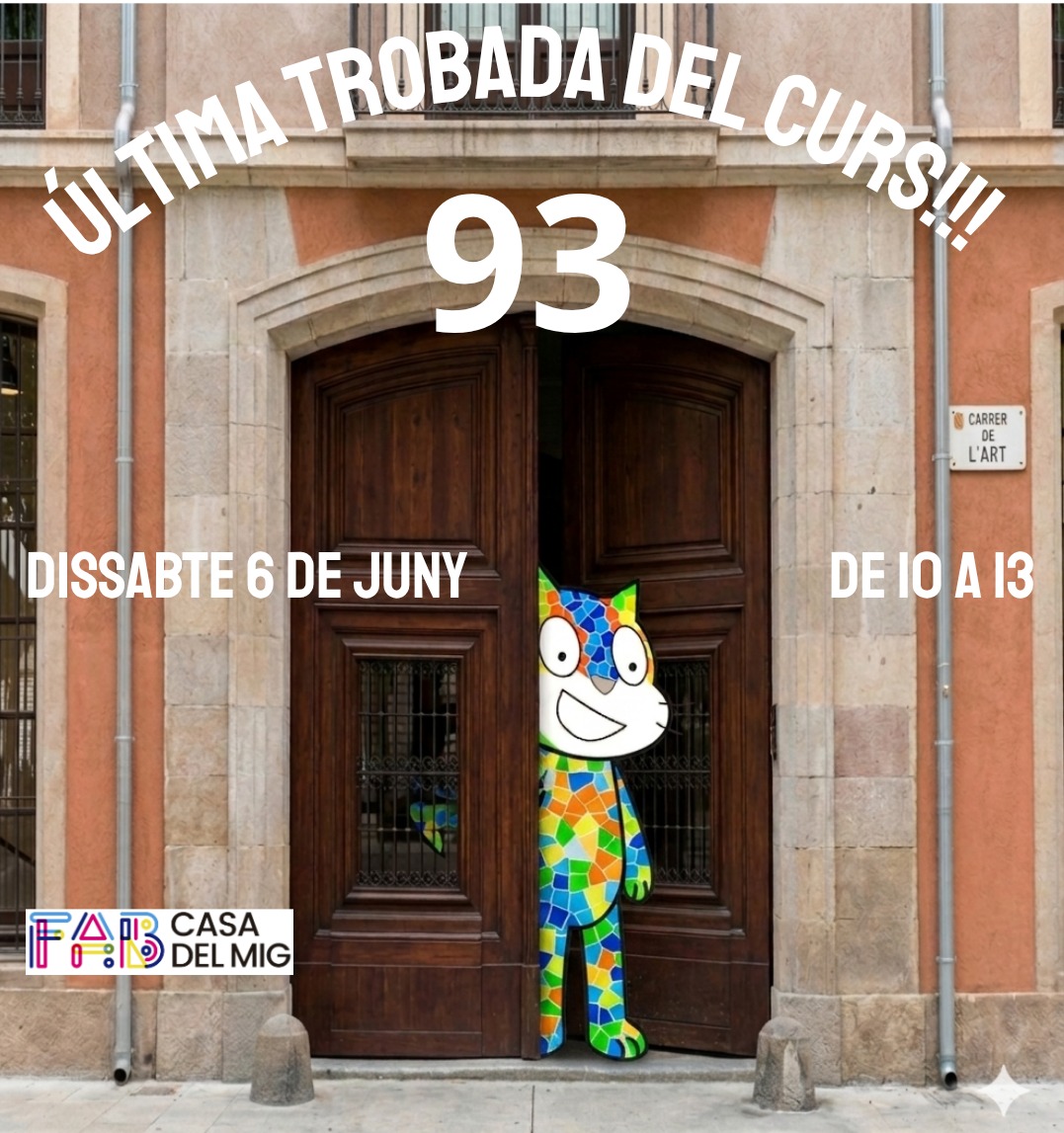 scratchcatala's tweet photo. Estem acabant el curs i el dissabte 6 de juny de 10 a 13h ens tornarem a trobar (93 trobades ja) a @fab_casadelmig per compartir un matí de bon rotllo tecnologic, un bon esmorzar.
Parlarem de projectes d'aquest curs, del curs vinent... t'agradaria comentar alguna cosa? T'ESPEREM! https://t.co/5scm16D6as