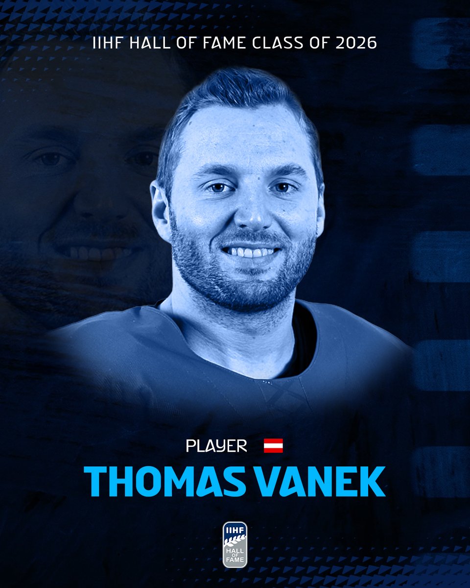 IIHFHockey's tweet photo. Thomas Vanek is widely regarded as Austria’s most accomplished player, with a standout NHL career and major international appearances. 🇦🇹 #IIHF https://t.co/BLxHMuxT3G