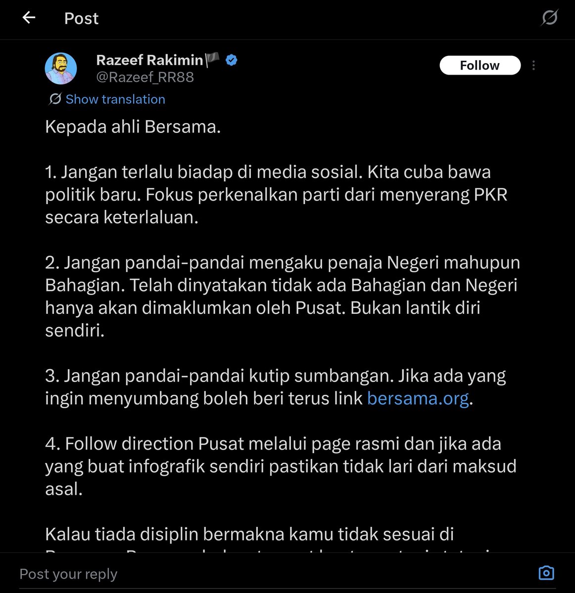 tjerealjoker's tweet photo. Setahun dia &amp; gang meroyan ceplos sana sini, balun PMX, balun kjaan, balun parti, qazaf, tuduh macam², spam komen, buat fitnah, doxx peribadi, maki sana sini, bully everyone yg kritik Rafizi. And none against walaun.

Tiber today
Jgn terlalu biadap.😂

Sedar pon korg mmg toxic. https://t.co/J0PjvM4ZWw