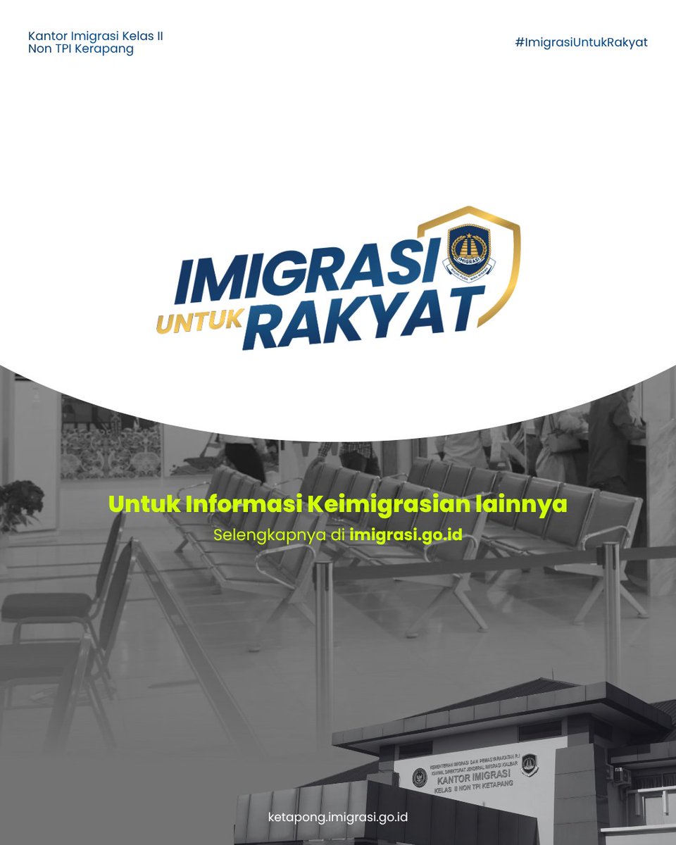 imigrasiktp's tweet photo. Halo, Sahabat Mido!  

Kanim Ketapang hadir dengan denah digital yang dirancang untuk membantu Sahabat Mido menemukan setiap area layanan dengan lebih mudah, cepat, dan nyaman.

#DirjenImigrasi #ImigrasiUntukRakyat #HendarsamMarantoko https://t.co/ubcfvOVQnc