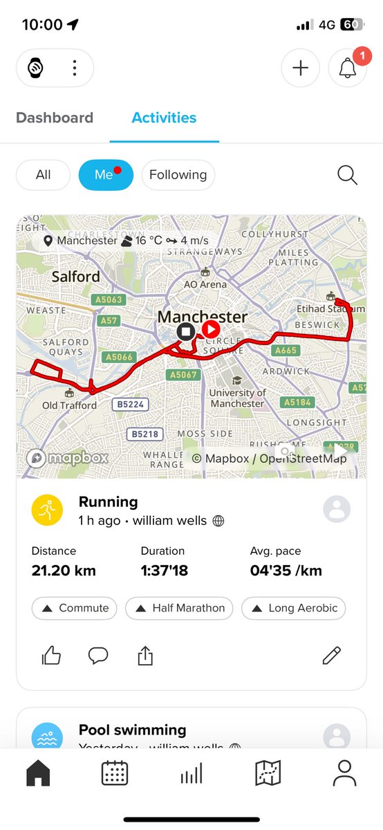 willawells's tweet photo. Just done that there Manchester half marathon then for the charity @AlcoholChangeUK - do support if you can! https://t.co/jWApLTzhQh