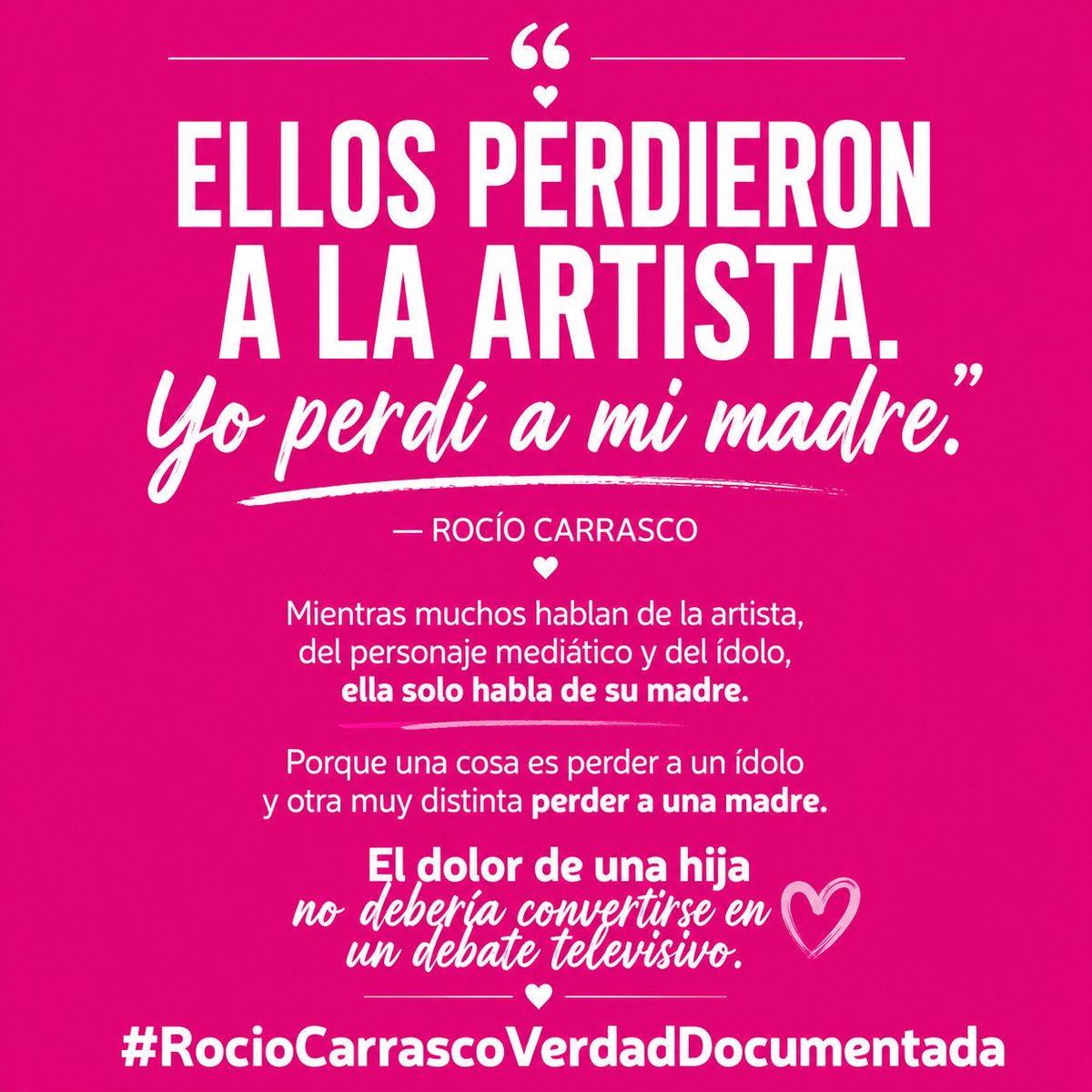 MaribelAlcantud's tweet photo. #RocioCarrascoSiempre31m. Fuera de TV vividores ... https://t.co/q5ufi8gIZD