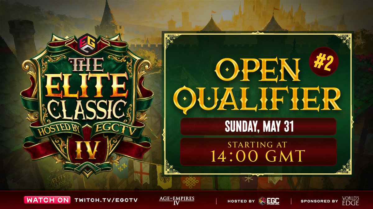 EGCTV_Official's tweet photo. Congratulations to loueMT, @kiljardi, @DeMuTV and Numudan on qualifying for The Elite Classic IV yesterday!

Four more players will join them by the end of today, and sixteen will drop into the Silver League.

Tune in at 14 GMT on https://t.co/nr7BjeDsuP! 🔥 https://t.co/SdTODAonzj