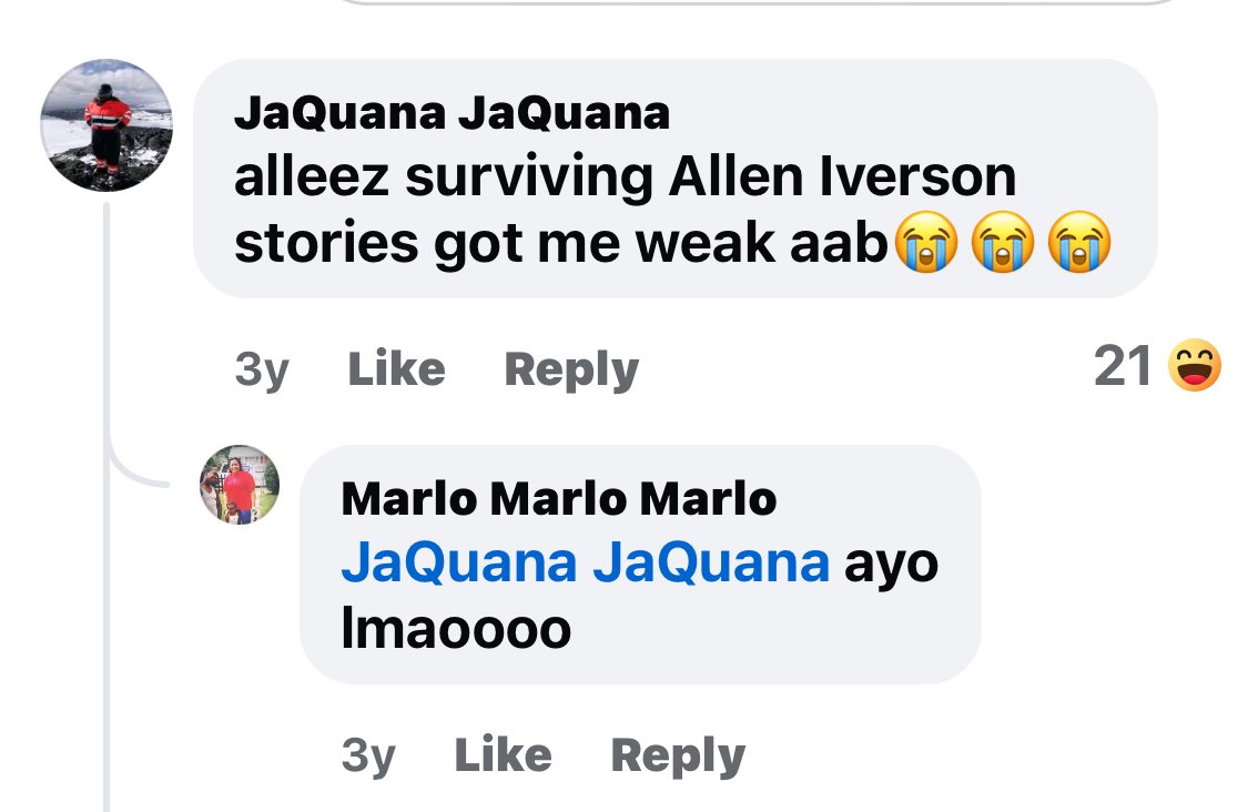 utckey's tweet photo. @mightbechidi “Surviving Allen iverson”😂😂😂😂😂 https://t.co/R77kGsa3z6