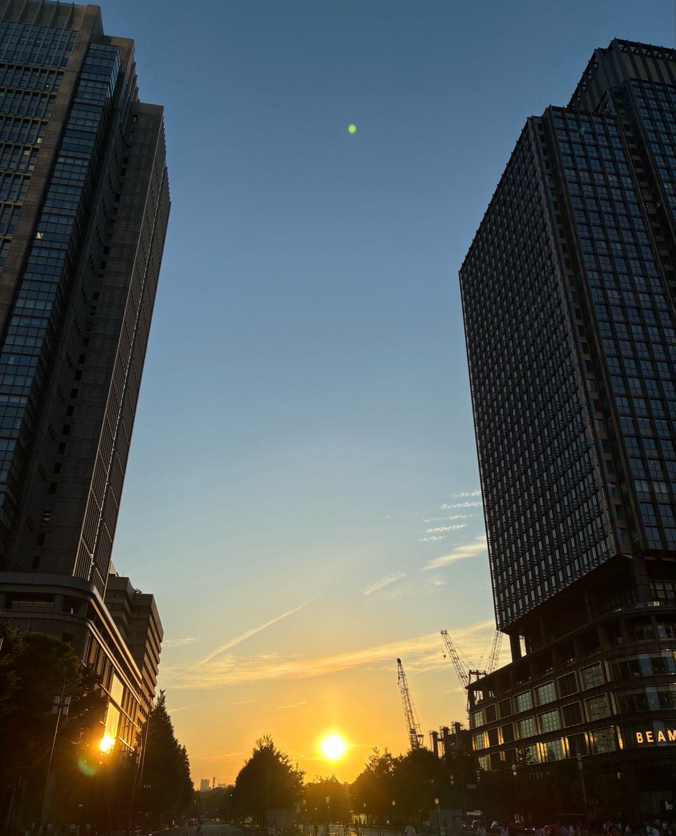 teri_webcoding's tweet photo. 同じ空の下、嵐のラストライブがはじまったんだなと。
子どもと公園で夕焼けを眺めてます。

写真は昨日、東京駅から見ていた夕焼け。 https://t.co/2lvKdD3p5q
