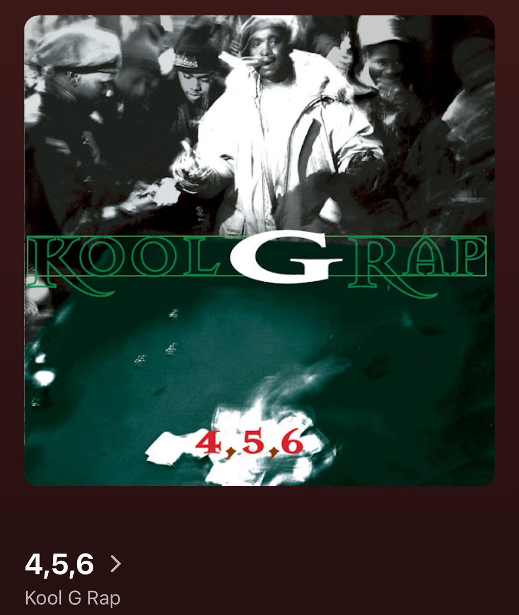 Isn't given enough credit man. Kool G Rap's DNA is heard all