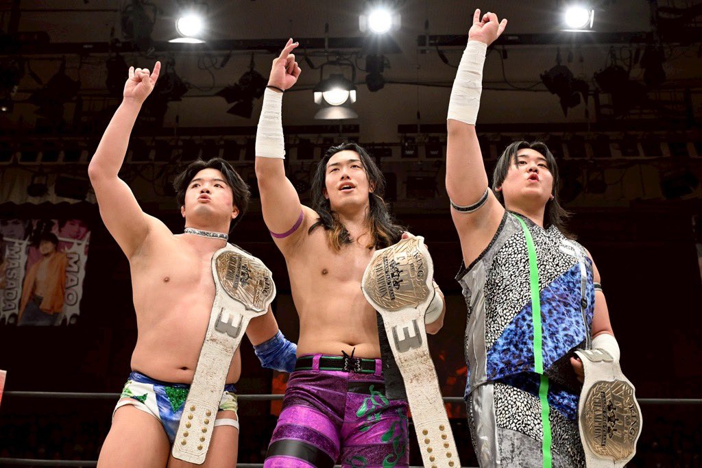 ddtpromasada's tweet photo. ｴﾇﾀﾞﾎﾞｴｪｼﾞｭﾆはもしかしたら世界で一番強いアイドルなのではと思った。
夢虹さんの最後の気迫はﾋﾞﾋﾞﾋﾞｯとチャンネル合っちゃったよ。

そして、ロック様が言った。
「最多防衛記録を越えよう。」
私はこれからアカシックレコードを探しに行く。仲間の願いを叶えるために。
#paleyouth #ddtpro